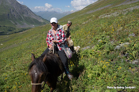 Altai horse riding
