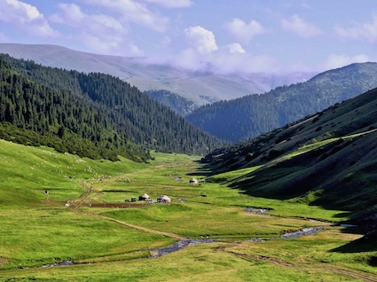 Dzhungarsky mountain panoramas 