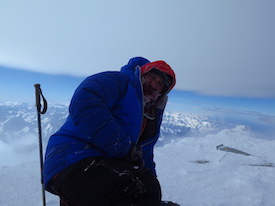 Alexey Raspopov on the top of Elbrus