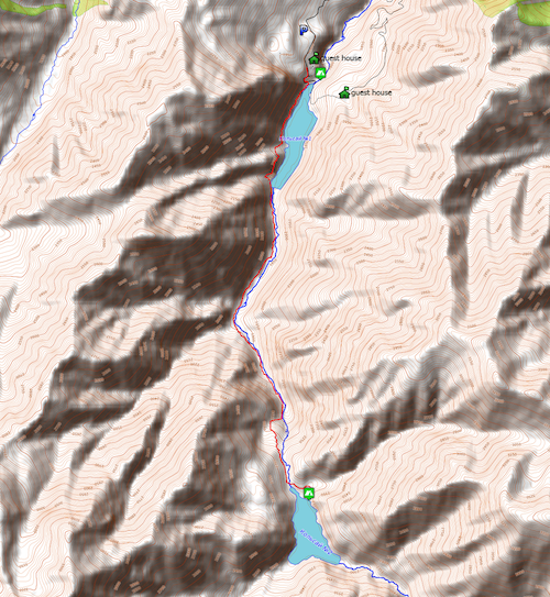 hiking map by Kolsay Lakes