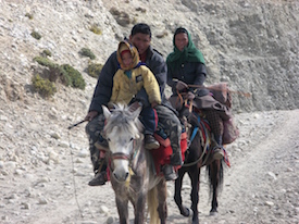 семья тибетских кочевников