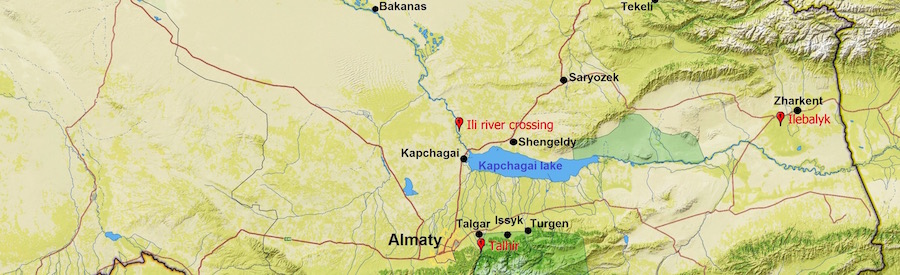 Silk Way branches in Almaty region