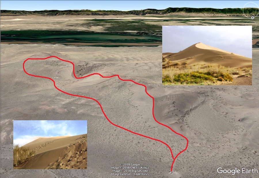 hiking map by Singing Dune