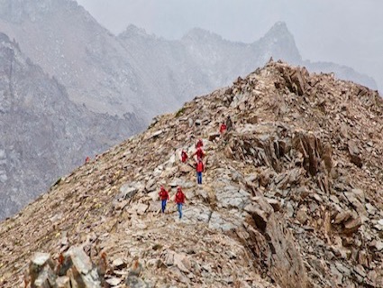 Shymbulak peak ascent