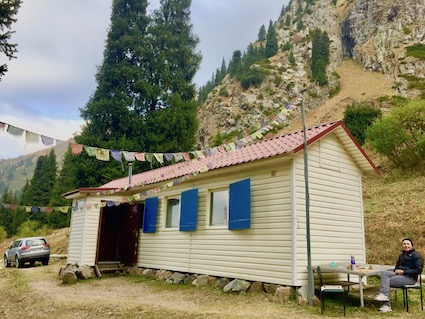 the hut in summer