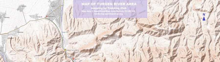 Turgen gorge map