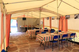 canteen tent in Turgen